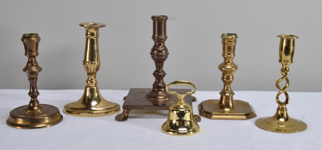 Six (6) Brass Items (1 of 4)
