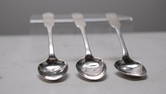 Three P. Mood and Son Coin Silver Spoons