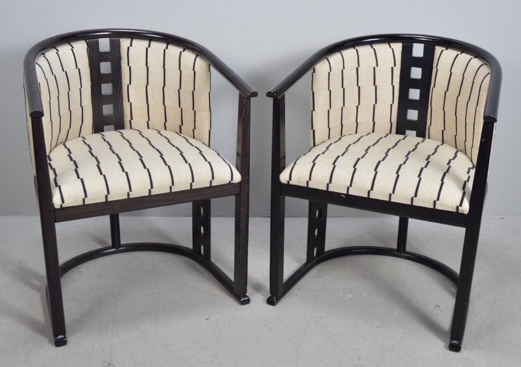 Two (2) Josef Hoffmann Style Secessionist Chairs (1 of 8)