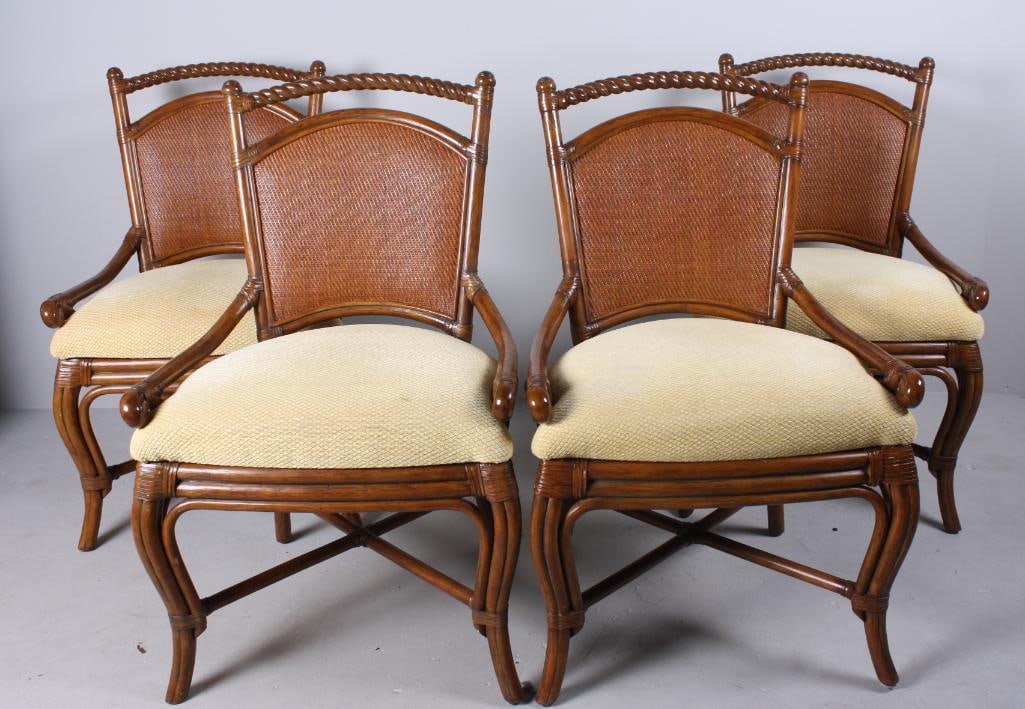 Four Palecek Dining Chairs (1 of 9)