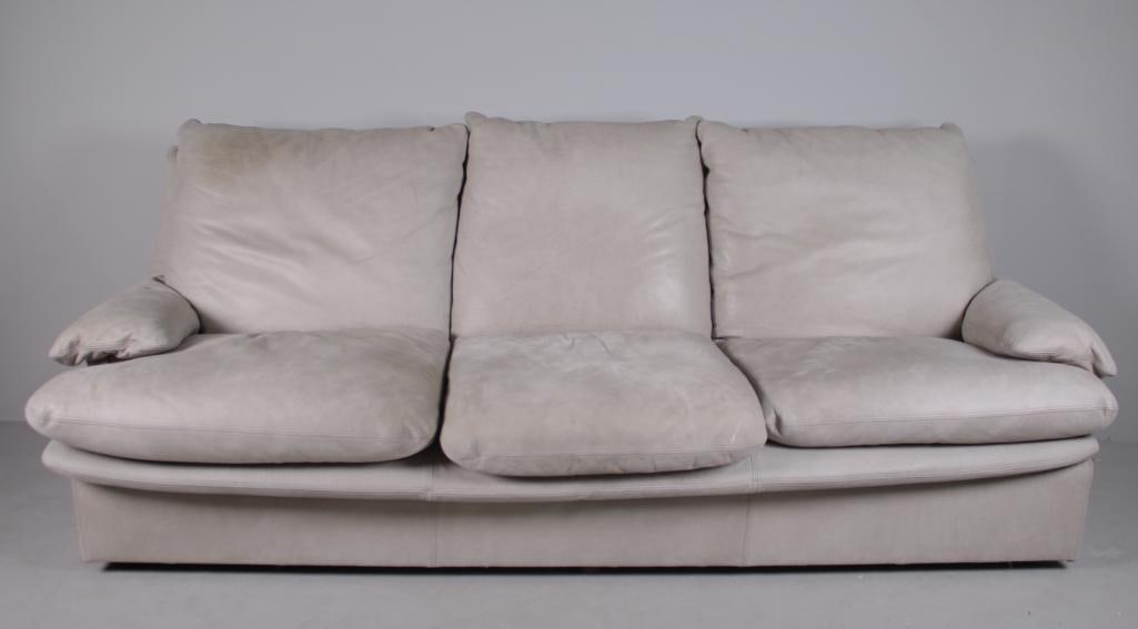 Modern Leather Full Sofa (1 of 4)