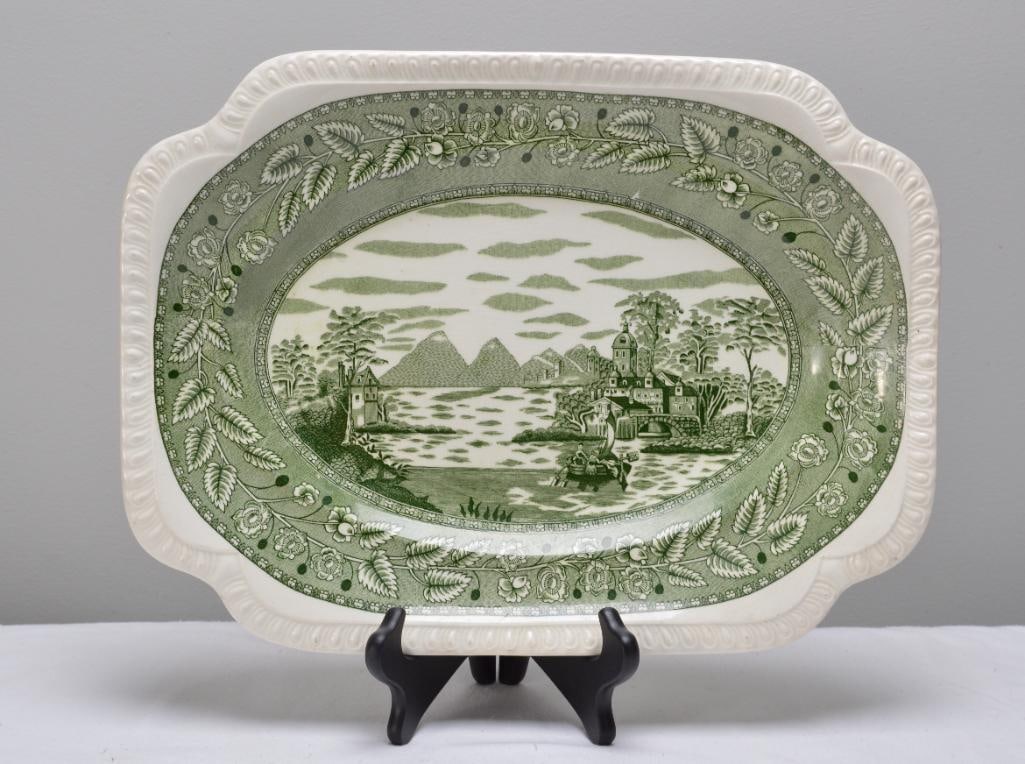 Green Transferware Platter (1 of 5)
