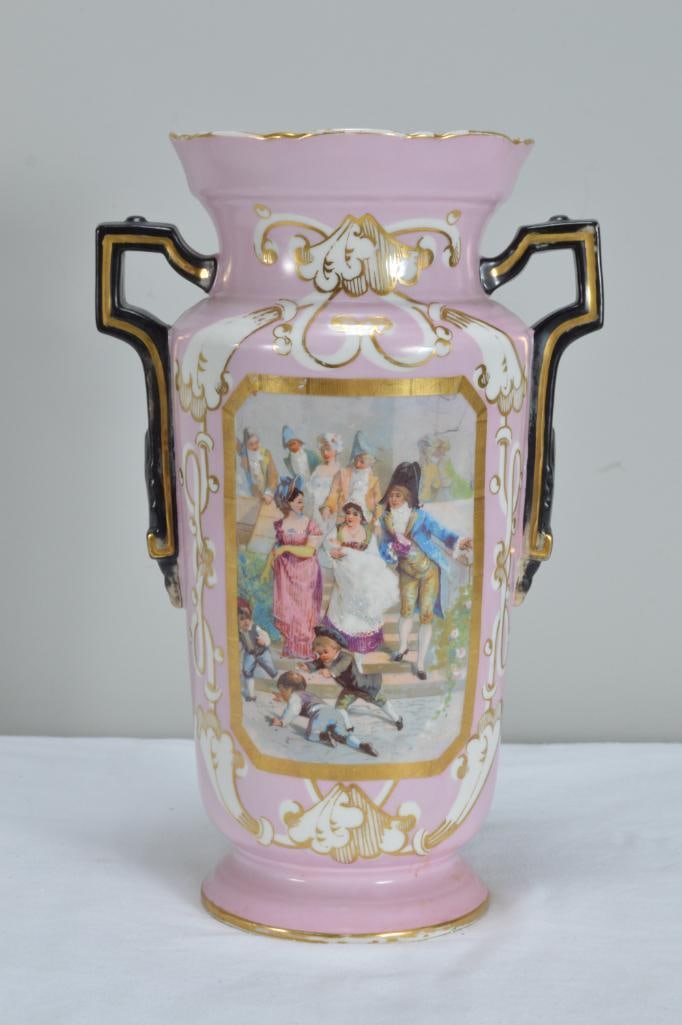 Old Paris Pink Ground Vase (1 of 6)