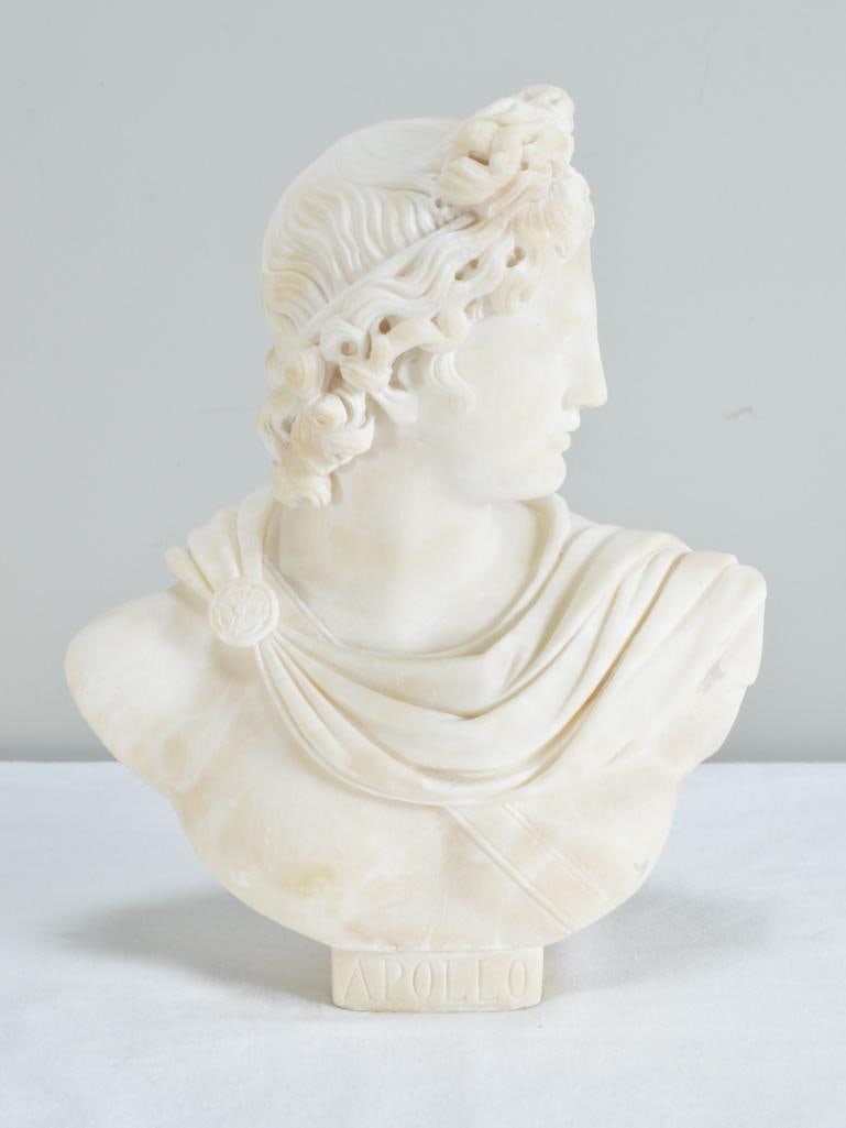 Roman Style Marble Apollo Belvedere Bust (1 of 8)
