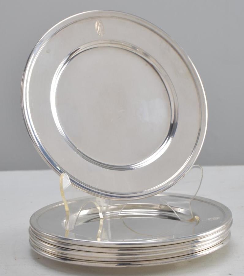 Six Wallace Sterling Silver Bread Plates (1 of 5)