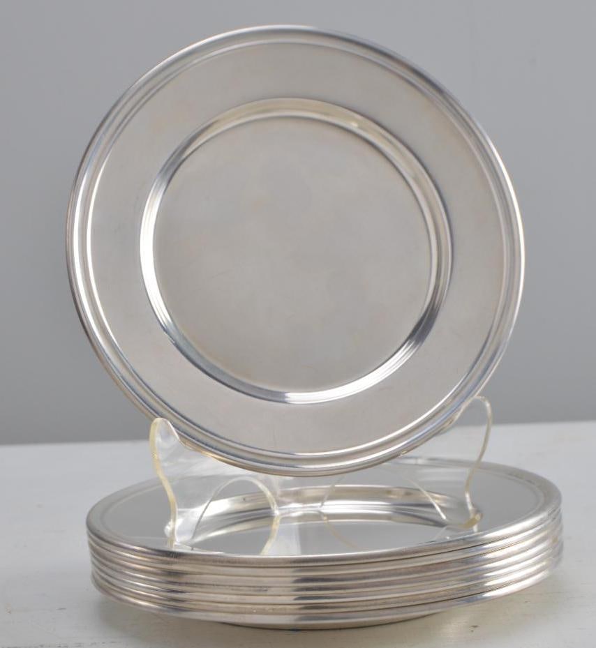Eight International Silver Sterling Breadplates (1 of 5)
