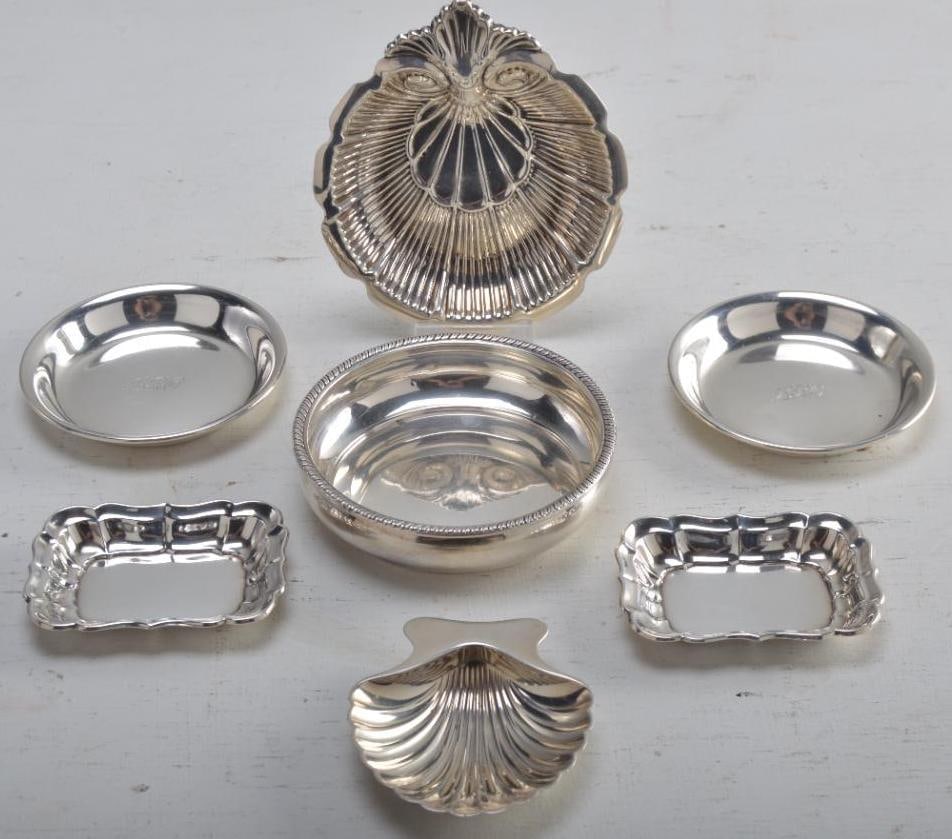 7 Small Sterling Silver Dishes (1 of 10)