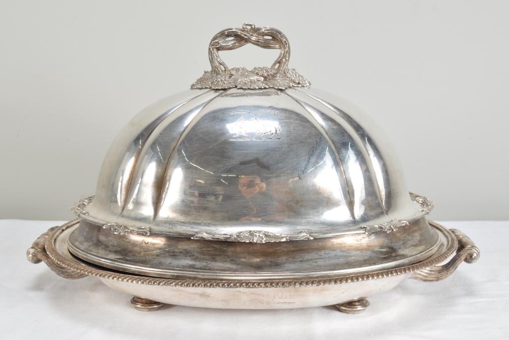 Silverplate Dome and Platter Roast Server (1 of 13)