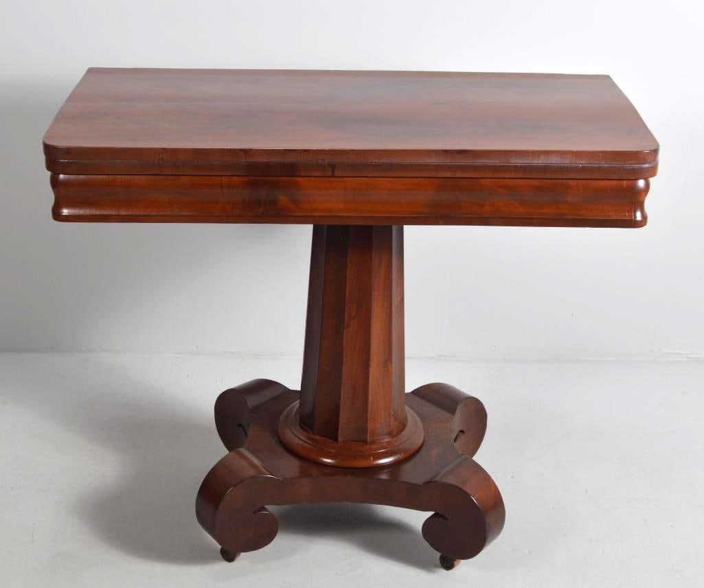 Late Federal Mahogany Games Table (1 of 11)