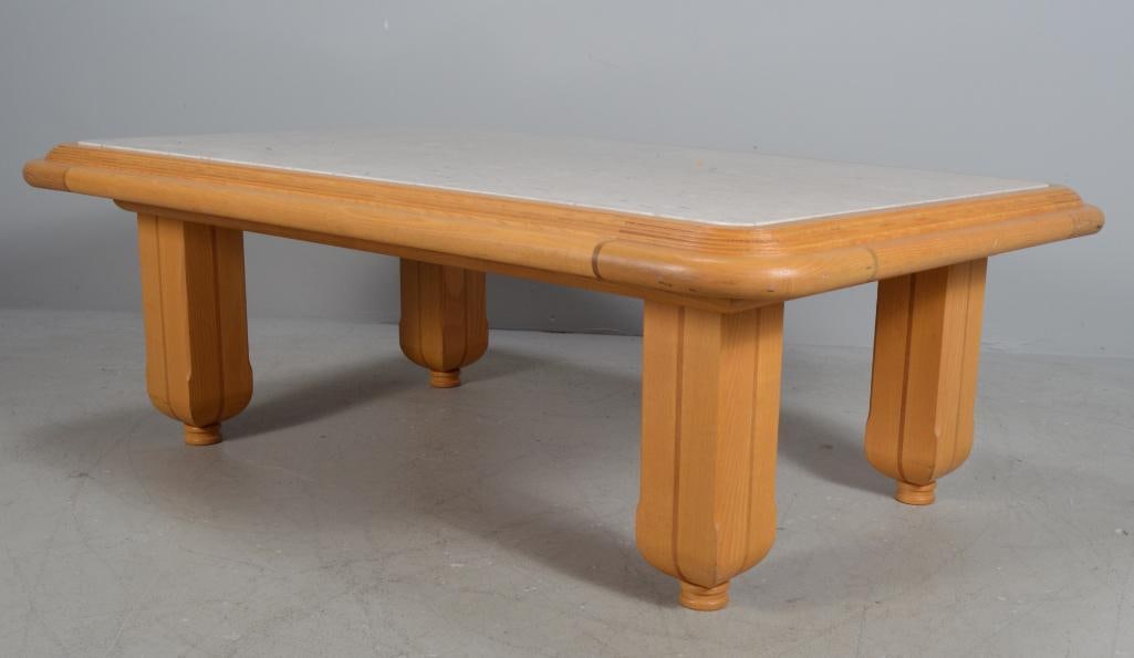 Jeffrey Points Ash and Marble Coffee Table (1 of 5)