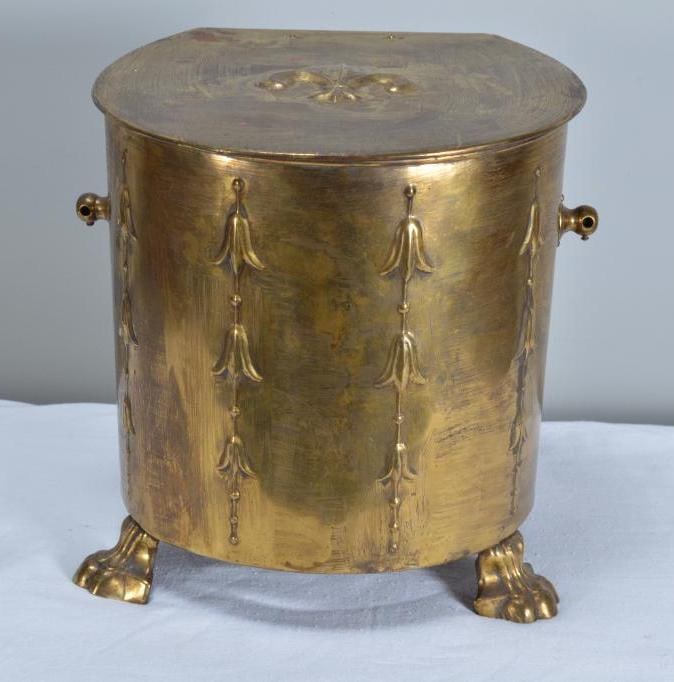 Victorian Brass Coal Hod Bucket (1 of 6)