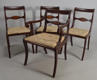 Four (4) Late Federal Style Chairs