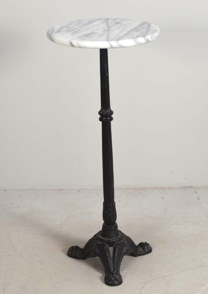 Marble and Cast Iron Candle Stand (1 of 4)