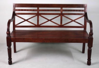 Contemporary Elm Bench