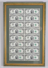 Uncirculated Sheet of 1976 $2 Bills