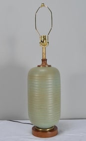 Green Pottery Lamp