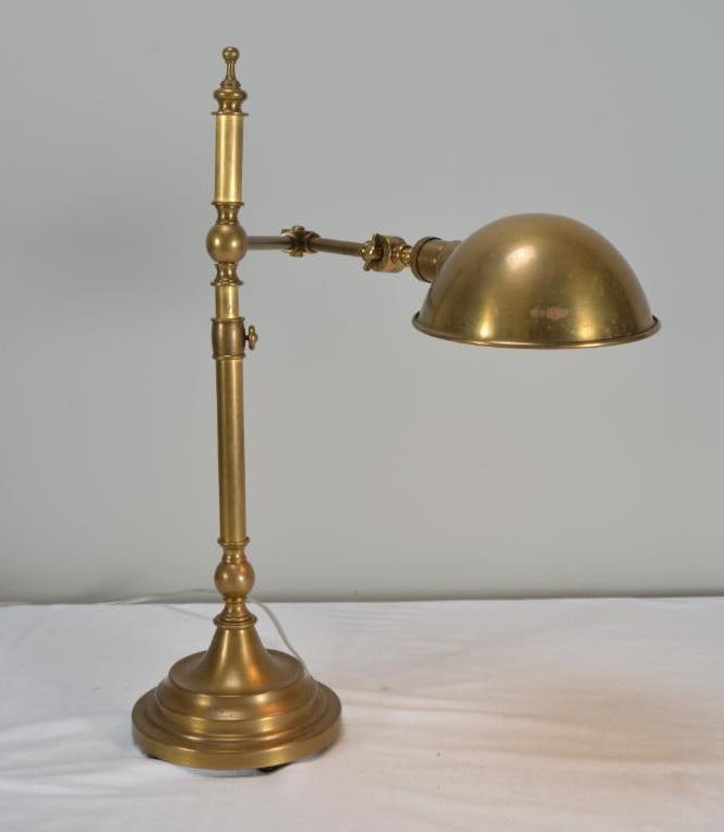 Restoration Hardware Brass Telescoping Library Lamp (1 of 5)