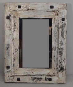 White Distressed Finish Mirror