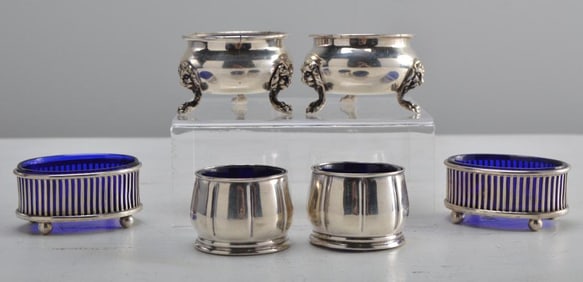 Four Sterling Silver Table Salts