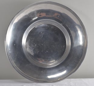 Silver Metal Center Bowl