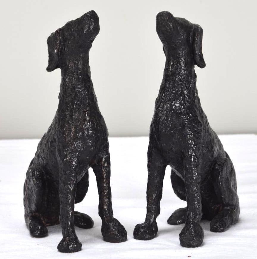 Pair of Metal Dog Sculptures (1 of 5)