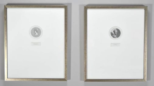 Pair of Prints of Cicero and Marc Antony