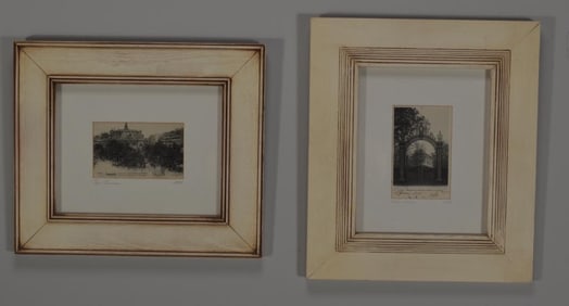 Pair of Historic Views of Paris