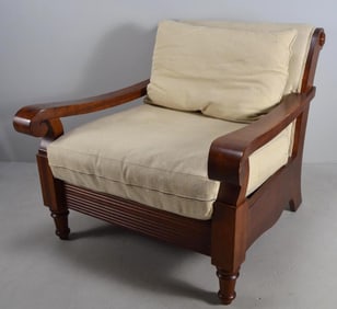 Upholstered Plantation Style Chair