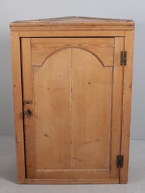 Pine Hanging Corner Cabinet