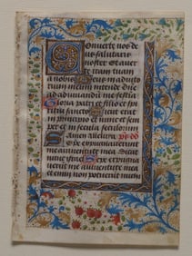 Illuminated Page from Book of Hours