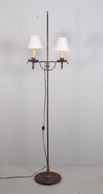 Twin Arm Brass Lamp