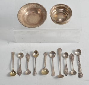Collection of Sterling Silver Salt Spoons