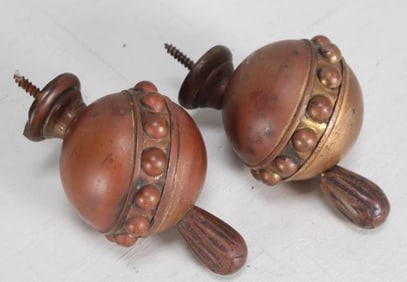 Pair of Round Ball Finials