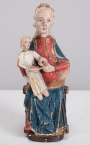 Polychrome Madonna and Child