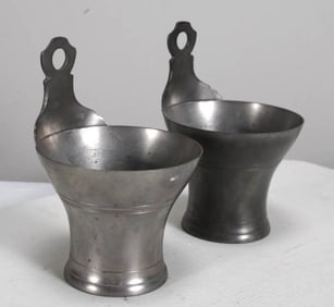 Pair of Loch Tollenaar & Co. Pewter Sconces