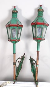 Pair of Antique Coach Lamps