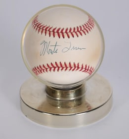 Autographed Monte Irvin Baseball