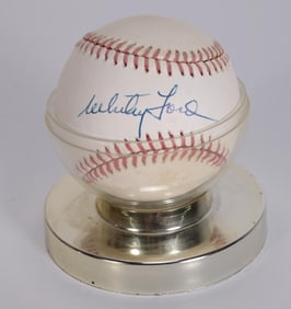 Autographed Whitey Ford Baseball