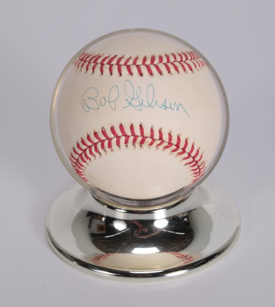Autographed Bob Gibson Baseball (1 of 4)