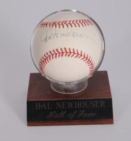 Autographed Hal Newhouser Baseball