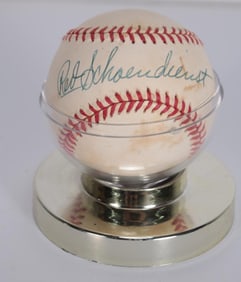 Autographed Red Schoendienst Baseball