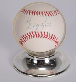 Autographed George Kell Baseball