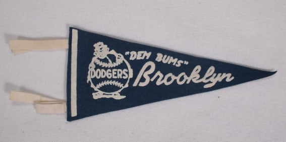 Brooklyn Dodgers "Dem Bums" Logo Mini Size Baseball Pennant
