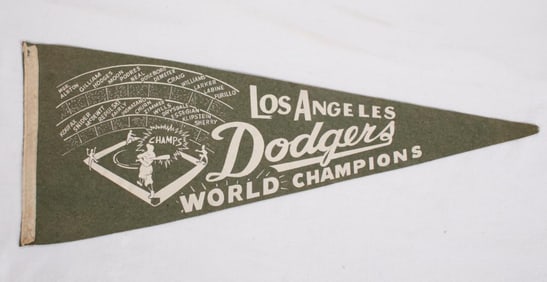 1959 World Champions Los Angeles Dodgers Pennant
