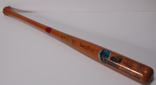 Ernie Banks Signed Cooperstown Bat