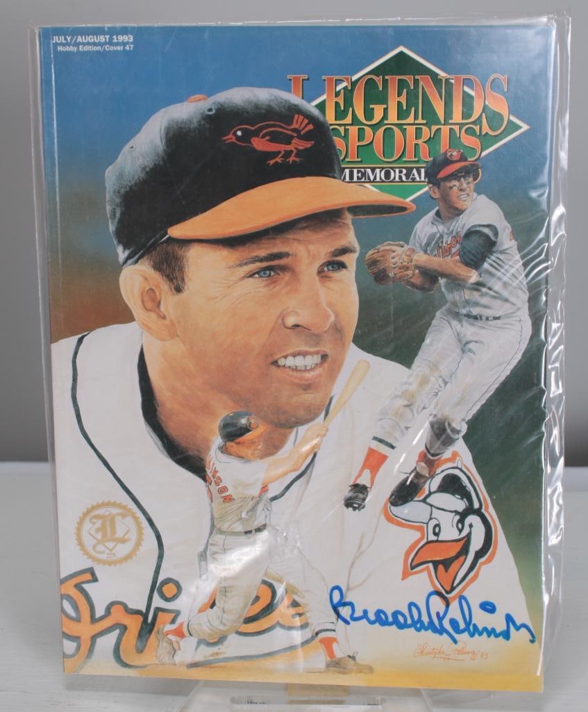 Brooks Robinson Autographed Legends Sports Memorabilia Magazine (1 of 6)