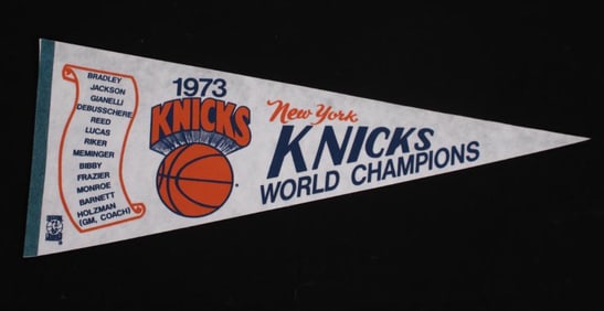 1973 New York Knicks NBA World Champion Pennant