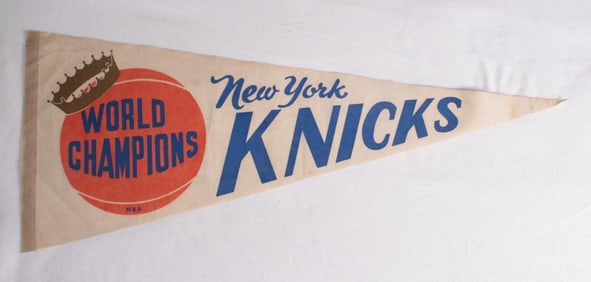New York Knicks NBA World Champion Pennant