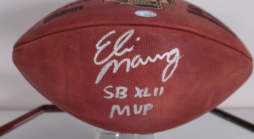 Eli Manning Signed Super Bowl XLII Football