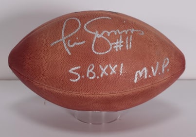 Phil Simms Signed Super Bowl XXI Football